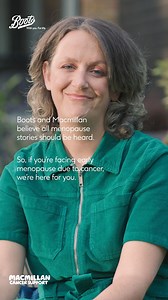 205 reactions | Boots and Macmillan believe all menopause stories deserve to be heard. | Boots UK | Facebook