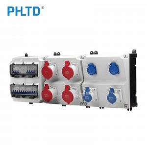 [Hot Item] IP66 Plastic Waterproof Dustproof Outdoor Industrial Combination Socket Box Enclosure Power Distribution Box 3 Phase