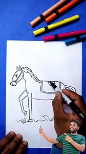 225K views · 2.4K reactions | Viral Drawing Video | How to Draw Horse step by step for beginners | AP Drawing | Facebook