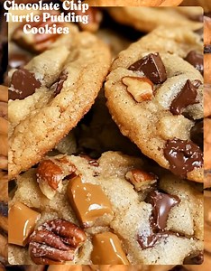 Chocolate Chip Turtle Pudding Cookies Ingredients: 2 cups...