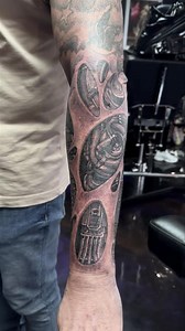 Bio mech by @levi70six #tauntontattoo #tattootaunton #biomechtattoo #tattooshopnearme #70six | 70Six Tattoo