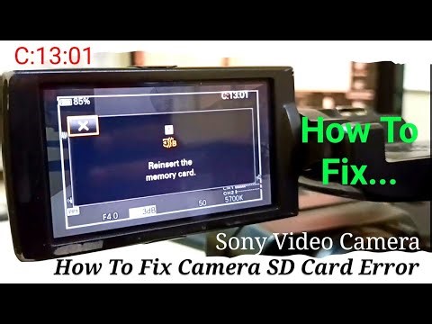 Sony pxw z150 card error | How To Fix Camera SD Card Error | Camera SD Card Error Problem Solution