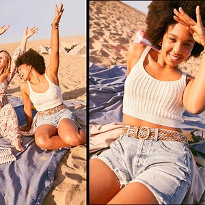 Bohemian and natural to savor the summer 🌿☀ A delicately openwork macrame top, a light dress that flies in the wind, crocheted shorts for a vintage touch: all the ingredients to savor your summer are there. Beach, market, festival... with this selection of natural materials, ethnic prints and bohemian cuts you will enjoy everything, with ease! #kiabimalta #newcollection | Kiabi