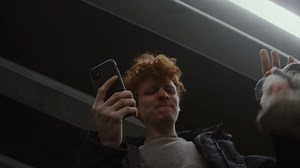 Low Angle Shot Of Angry Young Man Stock Footage SBV-349245393 - Storyblocks