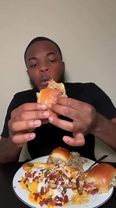 11K views · 260 reactions | Philly Cheeseteak Sliders & Loaded Fries #foodie #mukbang #grayfoodie #eatwithme #homemade | Grayfoodie | Facebook