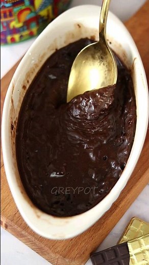 1 Minute Microwave Chocolate Pudding #microwaverecipe #chocolate #1minutesrecipe #trendingonshorts
