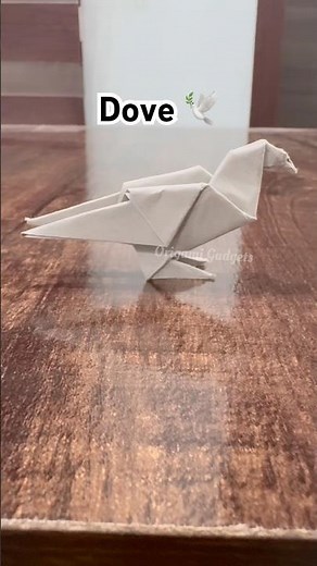 Awesome Origami Dove Bird | Easy Origami Dove Bird 🕊️ Made by Origami Gadgets | ‪@OrigamiGadgets‬