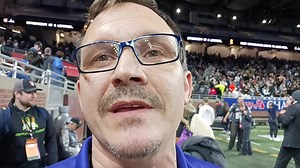 Bronson wrestling coach Chad Butters following the MHSAA wrestling finals at Ford Field | WTVB