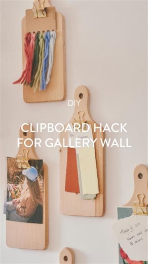 6.1K views · 19 reactions | DIY // Clipboard hack for gallery wall //...