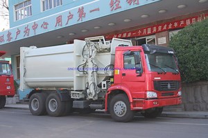 [Hot Item] Mini 12cbm Refuse Collection Vehicle Waste Container Compressed Rubbish Dumpster Garbage Compactor Truck with Side Loading Garbage Bin Lorry