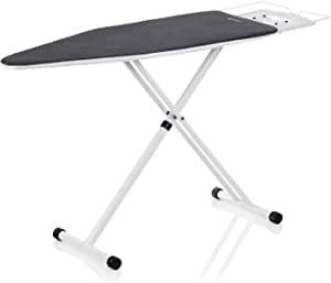 Reliable 100IB Oversized Ironing Board 19in. x 60in.(47 in. Pressing Surface), 7 Height Adjustments, Tube Frame Construction, Strong Support For Iron Rest, Latch Hook Locking System - Made in Italy