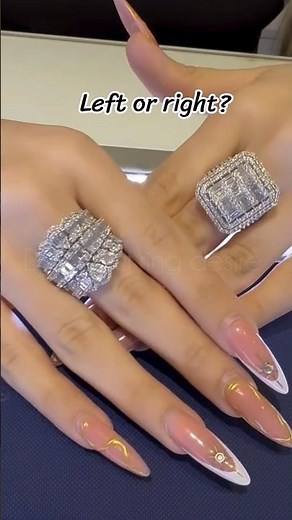Left or Right? Choose Your Dream Diamond Engagement Ring 💍✨ #luxuryjewelry #engagementring #diamond