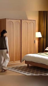 A Wardrobe Worthy of the Bedroom: The Charm of Cherry Wood Sliding...