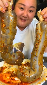 Yummy blood sausage, pork ski, chicken recipe and noodles fried eating show | Yummy ASMR