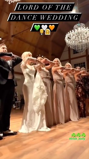 Irish Daily on Instagram: "“When the Bride, Groom, Bridesmaids & Groomsmen are ALL professional Irish Dancers 💚🤍🧡 👰‍♀️🤵‍♂️That’s the best wedding dance we have seen!!! I’m definitely inviting the whole crew to my wedding😅👏😍☘️ #tb 📸👉 @berndev @mark_chichester ❤️‍🔥 via @fusionfighters 👏☘️👏 #irish_daily #reelsoftheday . Feel free to tag/share with family/friends you think might enjoy this #irishdance #lordofthedance #wedding #irish #reelsoftheday #reelsdance #ireland"