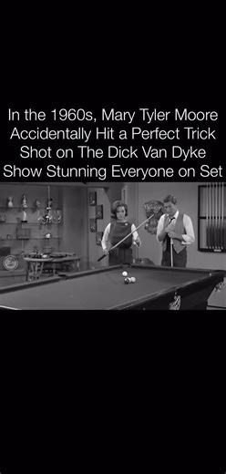 While filming The Dick Van Dyke Show in the 1960s, Mary Tyler Moore accidentally made an impressive pool trick shot, surprising everyone on set. The moment became a fun behind-the-scenes story from one of television's most iconic shows.