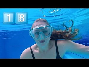 Underwater Swimming with Earrings and Makeup - Swimsuit VS Bikini (VLOGMAS DAY 18)