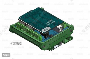 arduino导轨安装适配器-1.快照.1(arduino-din-rail-mount-adapter-1.snapshot.1)_sw|stp - 3d模型_免费下载 - 爱给网