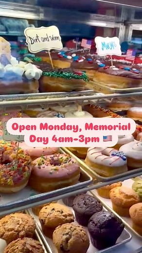 Donuts long weekend = yes please! 🍩 We’ve got hot breakfast sandwiches, apple fritters, eclairs, sticky cinnamon rolls & iced teas too 🥤 Bring your besties and come treat yourselves! 🎓 Now taking graduation and custom orders. Call or email us and let us sweeten your special day! 🎉 ☎️ (781) 335-0524 📧 DKcustomorder@gmail.com 🍩 www.donutkingweymouth.com ⏰ Open everyday 4am-3pm #memorialdayweekend #mdw #longweekend #donutshop #donuts #donutkingweymouth #handmade #fresh #strawberriesandcream #