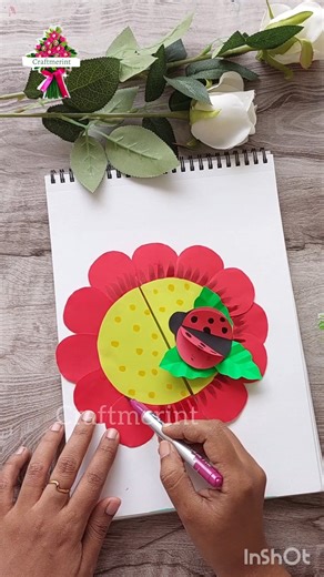 22K views · 134 reactions | Simple Papercraft flower DIY #reels #artwork #papercrafts ##friendshipday2024 #artwork #Craftmerint Craftmerint | Craftmerint | Facebook