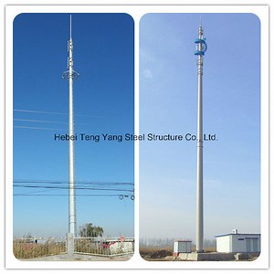 [Hot Item] Galvanized Self Supporting Lattice Tower, Telecommunication Mono Pole Antenna Pole