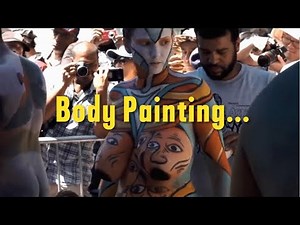body painting - female breast