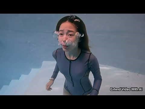 Underwater girl Lillian breathhold (Extension Using AI)