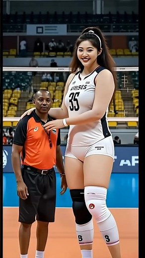 World’s Tallest Volleyball Player Dominates the Court! #vollyballplayer