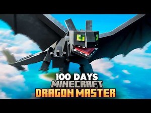 I Survived 100 Days as a DRAGON TAMER in HOW TO TRAIN YOUR DRAGON Minecraft