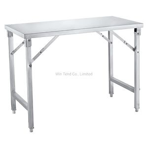 [Hot Item] Stainless Steel Square Tube Folding Work Bench for Catering Use
