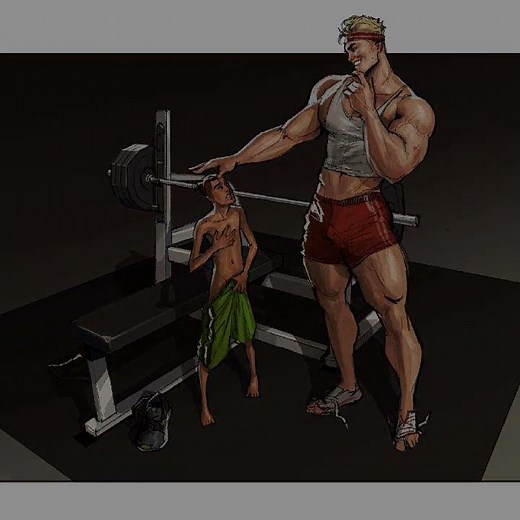 muscle theft story || muscle growth comics ||