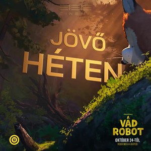 1.8K views | 烙 A vad robot című film jövő héten érkezik! Roz, a robot története egy lakatlan szigeten játszódik, ahol egy magányos gólya gondozójává válik, majd szövetségesekre talál az állatok között. Ne hagyd ki ezt a szívmelengető és izgalmas animációs filmet! 珞 | ETELE Cinema | Facebook