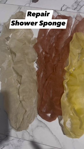 Repair your shower sponge #howtofixshowersponge #howto #musttry #diy #repairof | Jewels V.2