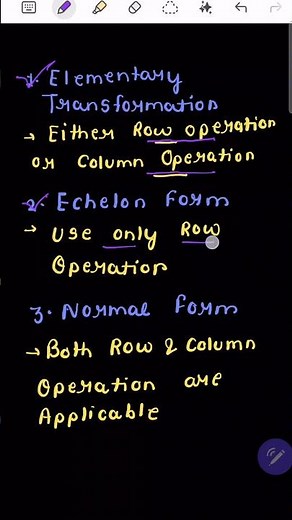 Maths-1 confusion 😩 Row and Column operation #multiatoms #aktuexam #education