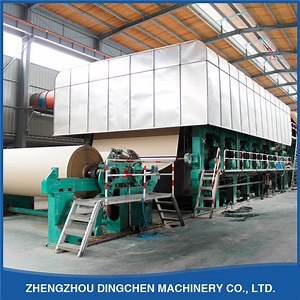 [Hot Item] 2400mm High Quality Fluting Paper Kraft Paper Making Machine Waste Carton Paper Recycling Machine