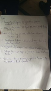 Discuss the categories of light tissue culture ingredients?Wha... | Filo