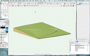 Vectorworks Site Model with Swale