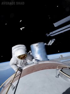 70K views · 1.2K reactions | Space Walk Gone Wrong - Collission #space #spacewalk #spacestation #collision | Average Shad | Facebook