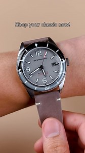 90K views | The Fleuss Automatic merges effortlessly a 1950s vintage diver aesthetic with a robust reliable build required for an everyday wear. | Spinnaker | Facebook
