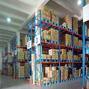 [Hot Item] Customized 1000kg Loading Capacity Q235B Steel Blue & Yellow Heavy Duty Adjustable Warehouse Storage Stackable Pallet Racking