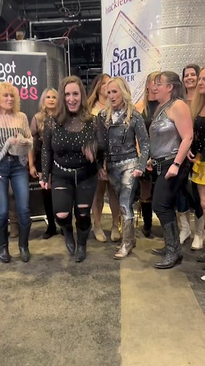 #BootBelles #Bonding Night at @San Juan Seltzer #MovesLikeJagger #BootBonding #BootBoogieBabes #empoweringwomen #empoweredwomen #goodfriends #cowboyboots #linedance | Boot Boogie Babes