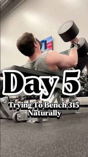 Is Benching 315 Naturally Possible? 😮 #benchpress #bodybuilding #gym