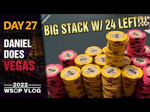 TONS of CHIPS with 24 Left!!! Chasing BRACELET #7 - 2022 WSOP Poker Vlog Day 27