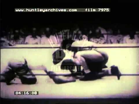 Women's Wrestling Match, 1950's - Film 7975