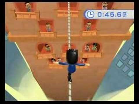 Wii Fit Tight Rope - My first completion with text
