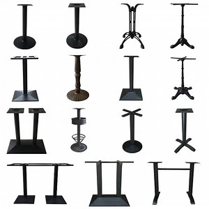 [Hot Item] Furniture Legs Black Steel Table Legs Cast Iron Coffee Dining Table Base Wrought Iron Metal Legs for Table