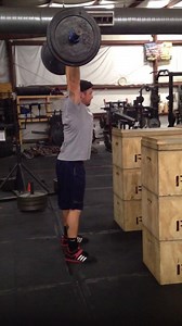 Triston getting in some axel push press this morning before he goes back to school next week | Brute Strength Gym & Powerlifting Club