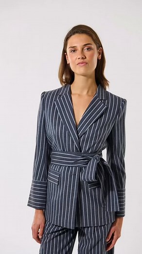 Power dressing made effortless. This elegant striped suit from the Danish brand Dea Kudibal combines timeless tailoring with a modern edge. Available in our store and online at gunnelsfashionmarbella.com #DeaKudibal #PowerSuit #ScandinavianStyle #WomensFashion #GunnelsFashionMarbella #EffortlessElegance #TailoredLook | Gunnels Fashion Marbella