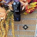 5MP Ultra HD Video Doorbell Camera with SD Card(Pre-installed 128gb),No Monthly Fee,Door Bell Cameras Wireless with Chime,Head-to-Toe View AI PIR Detection,2-way Audio Anti-theft Solar/Battery Powered