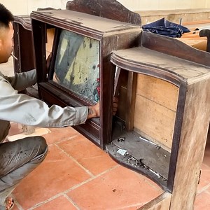 6.8K views · 61 reactions | Restoring A 100 Year Old Antique Bed With Rare Wood | WT Team Woodworking | Facebook